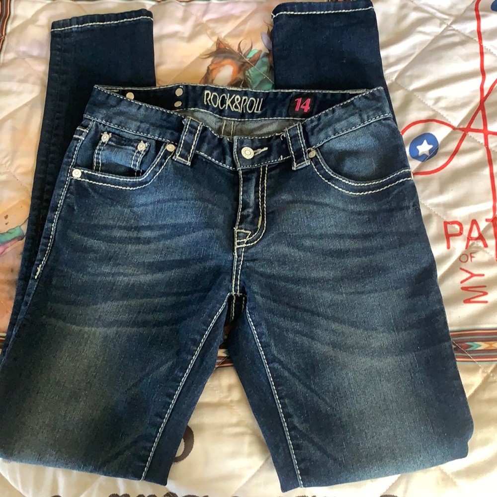 girls rock n roll skinny jeans